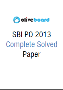 SBI PO Solved Question paper