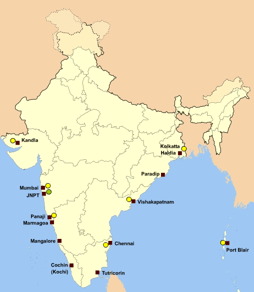 Major Seaports of India