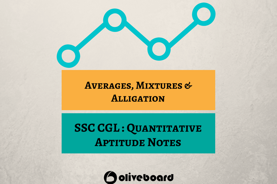 Averages Mixtures Alligation SSC CGl Notes Quantitative Ability