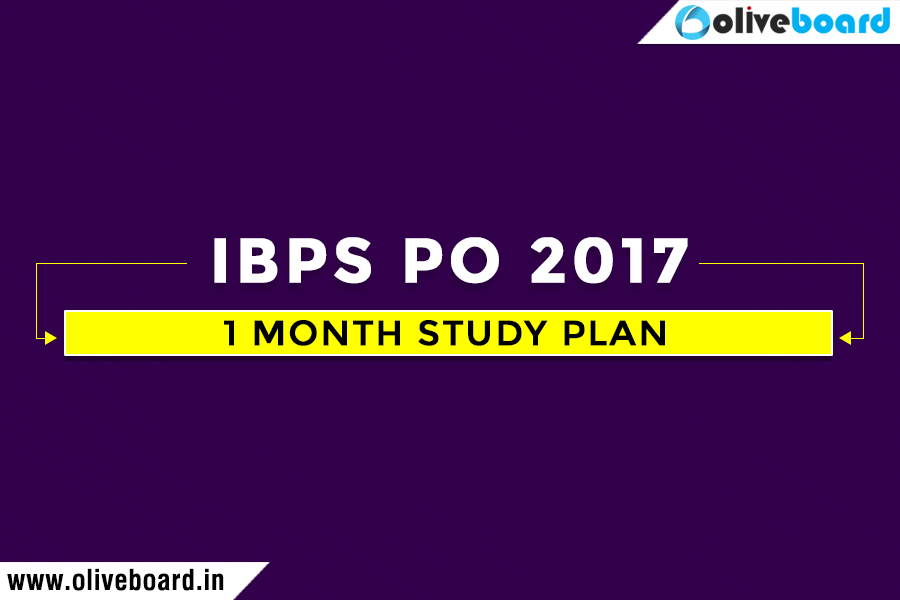 IBPS PO 2017 Prelims Study Plan