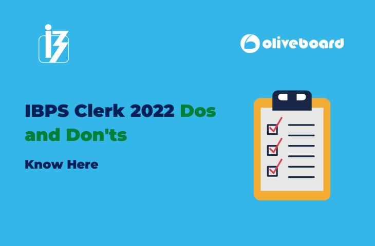 ibps clerk 2022 dos and dont's