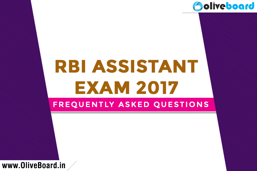 RBI Assistant 2017 Exam FAQs