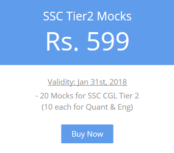 SSC CGL Tier 2 mock test price