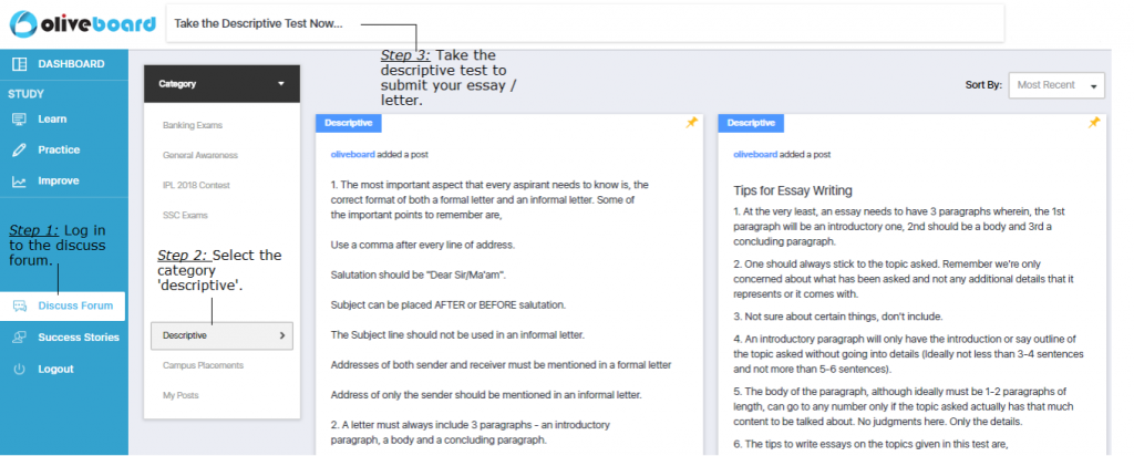 Descriptive Tests