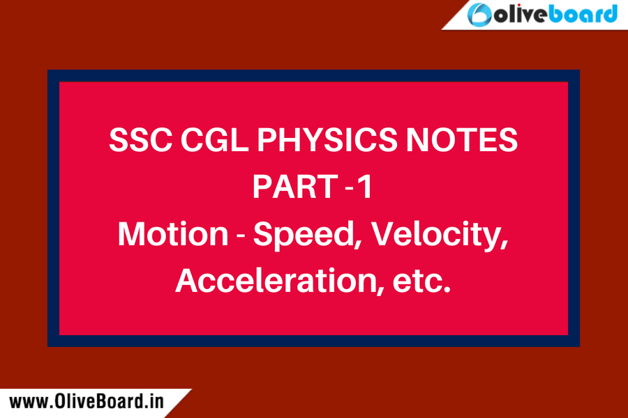SSC CGL Physics Notes Motion 1
