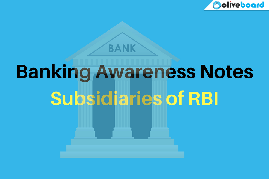 Subsidiaries Of Rbi Banking Awareness Notes Banking Exams