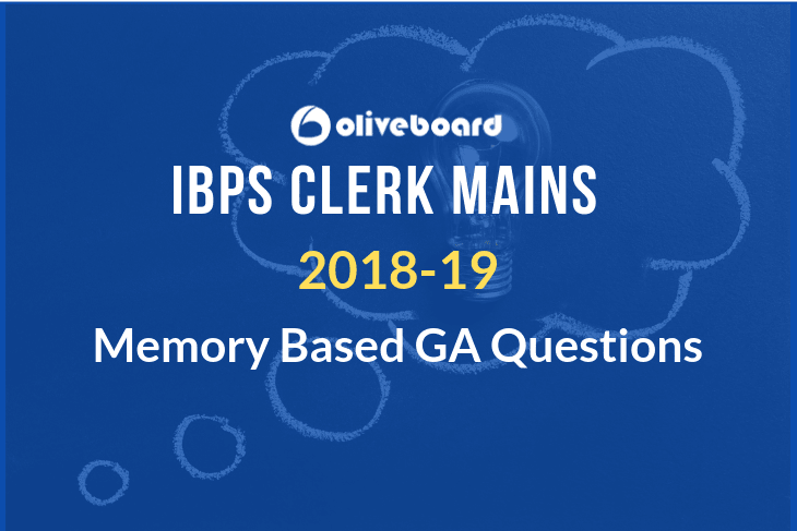 IBPS clerk mains GA questions