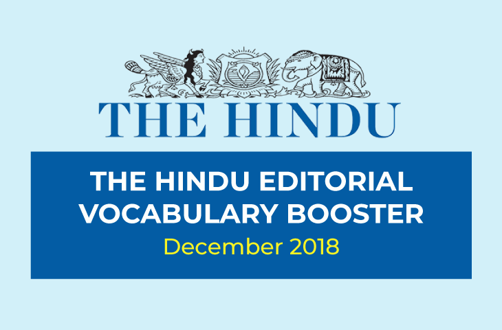 Hindu Editorial Vocabulary Booster December 2018