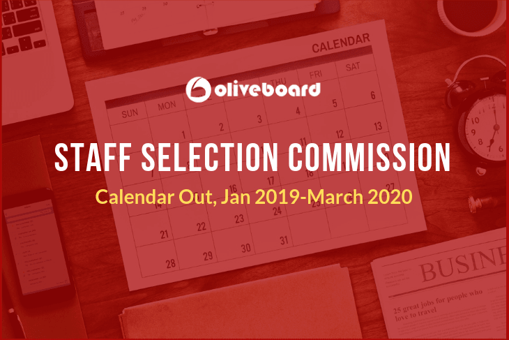 SSC exam calendar 2019