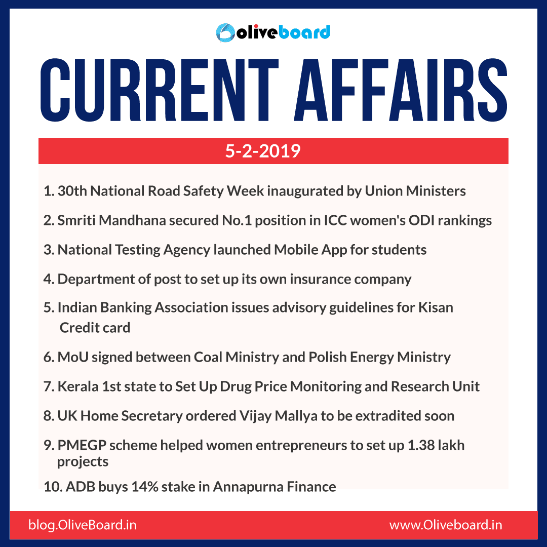 Current Affairs: 05 February 2019