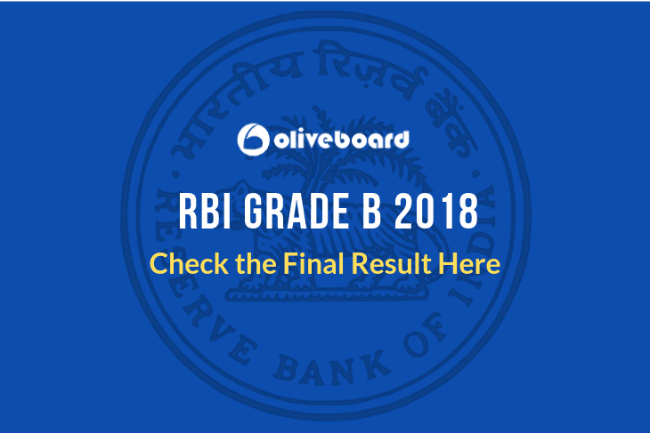 RBI Grade B Final Result 2018 Out