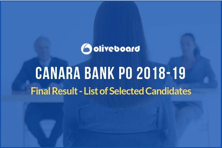Canara Bank PO Final Result