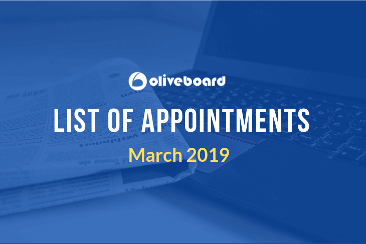 Appointments March 2019