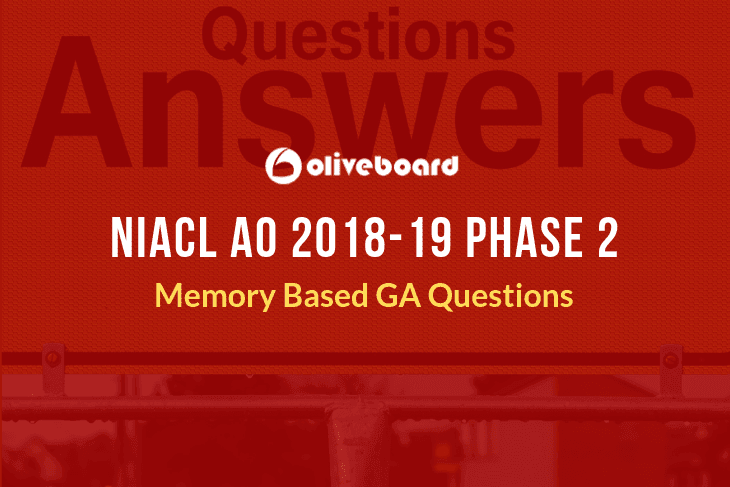 NIACL AO Phase 2 GA Questions