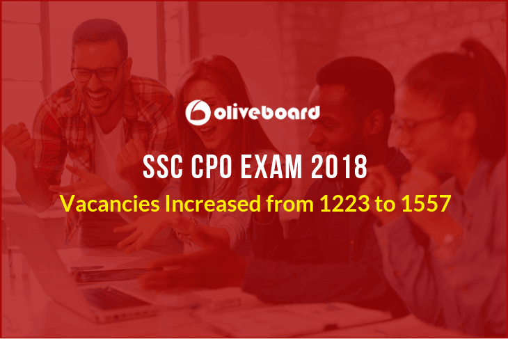SSC CPO 2018 Updated Vacancy
