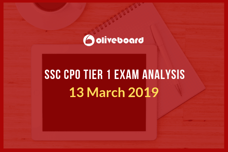 SSc CPO Tier 1 Exam analysis 13 march