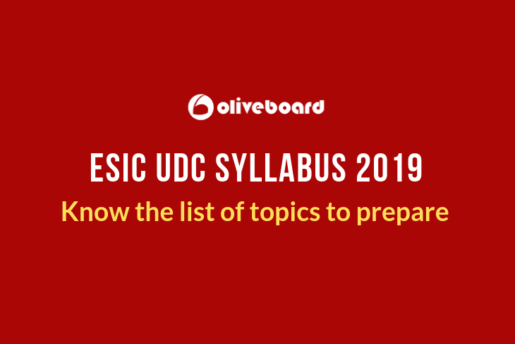 esic udc exam syllabus