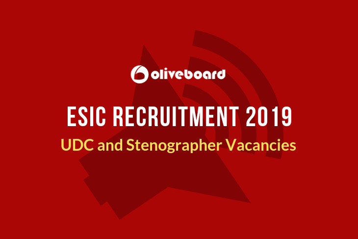 ESIC recruitment 2019