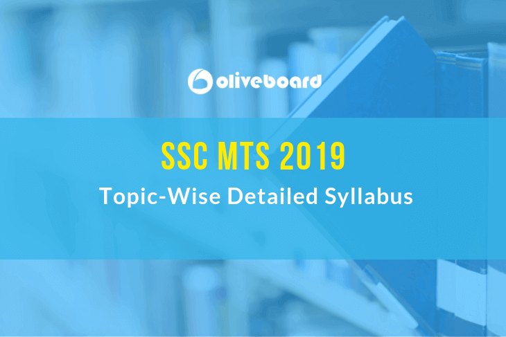 SSC MTS Syllabus 2019