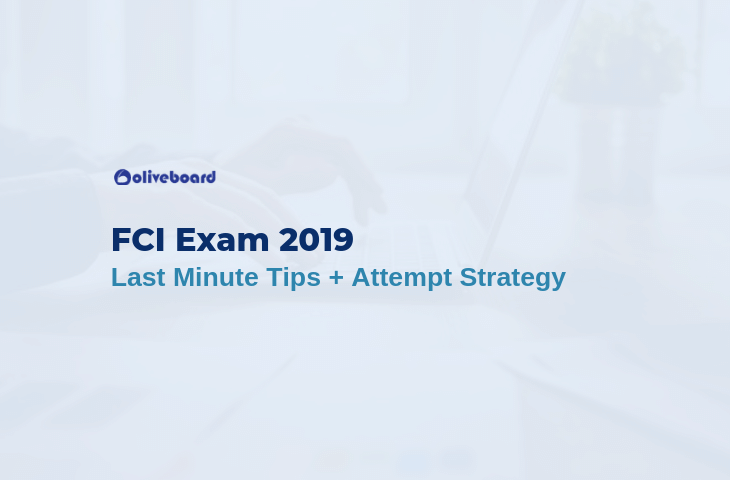 FCI Exam 2019 Tips