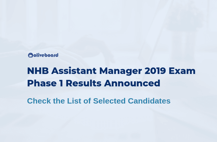 NHB Assistant Manager 2019 Exam Phase 1 Results