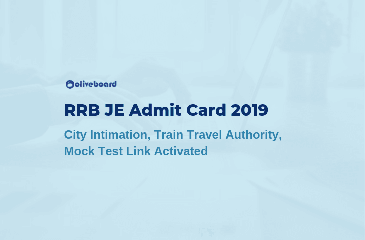 RRB JE Admit Card 2019