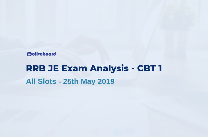 RRB JE Exam Analysis 2019 CBT 1