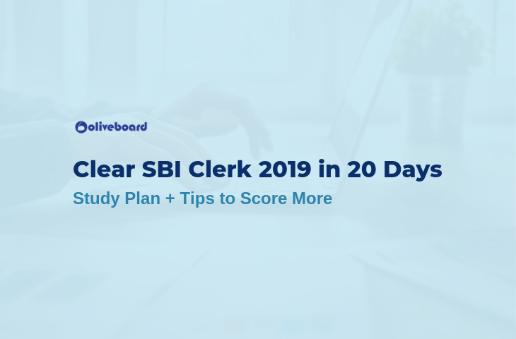 clear sbi clerk in 20 days