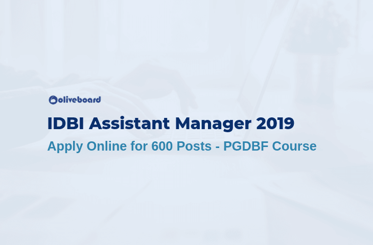 IDBI Assistant Manager 2019 Apply Online