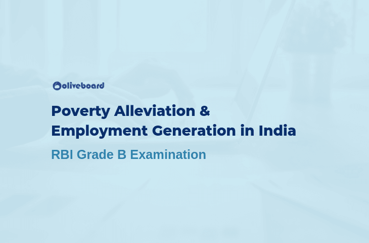 Poverty Alleviation & Employment Generation - RBI Grade B Study Notes