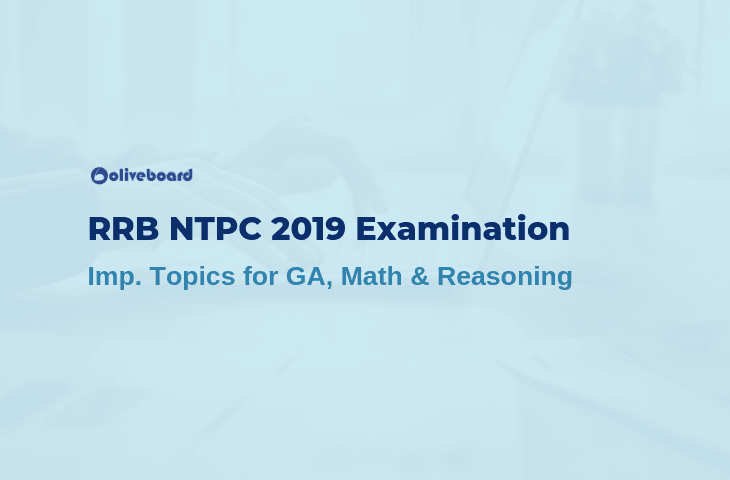RRB NTPC Exam 2019 - Important Topics