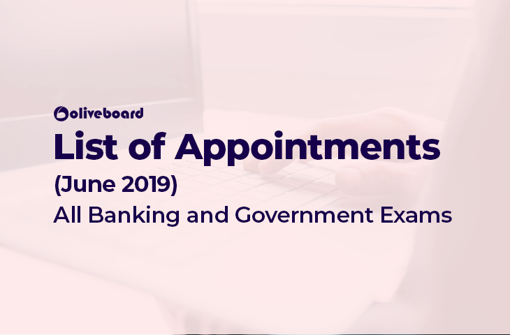 Appointments June 2019