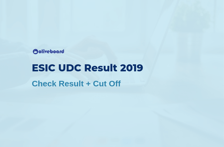 ESIC UDC Result 2019