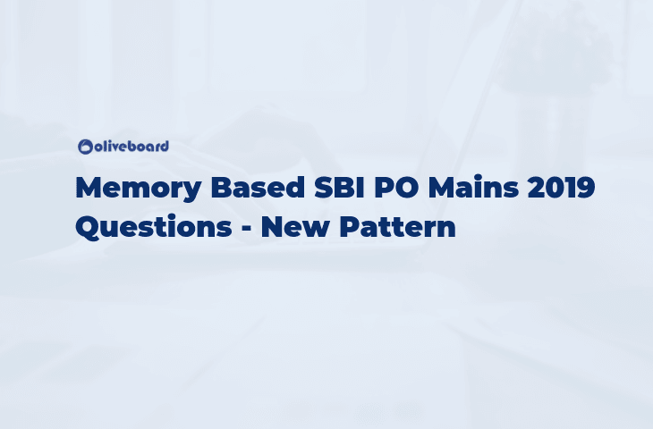 SBI PO 2019 Mains Memory Based Questions