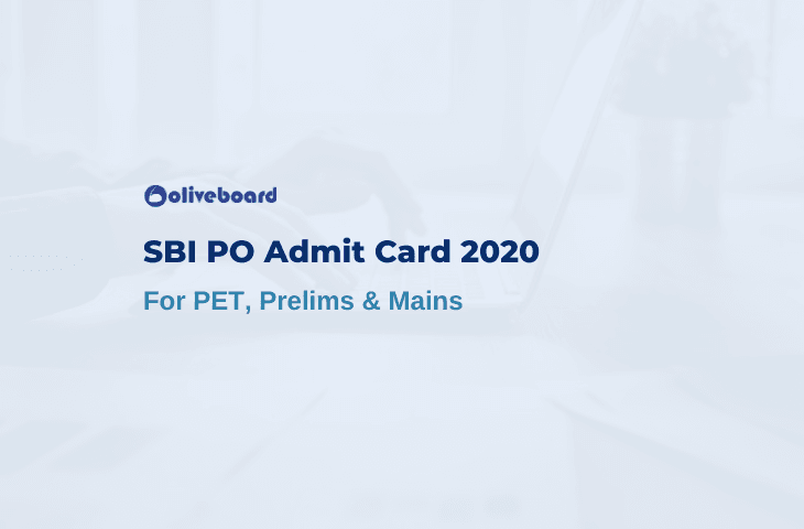 SBI PO Admit Card