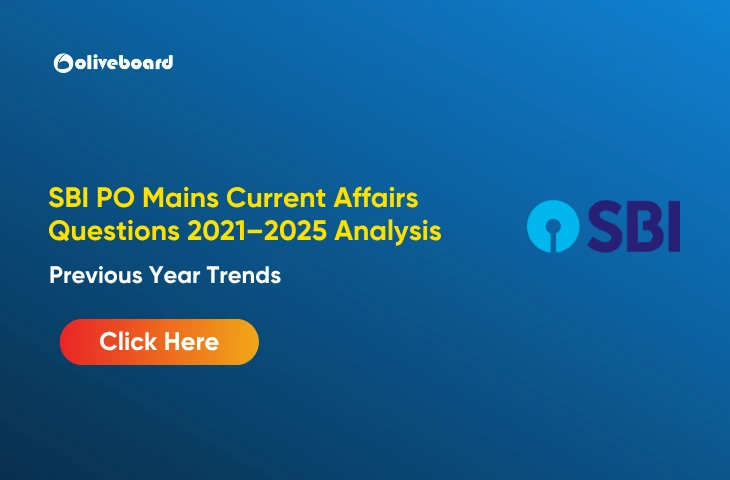 SBI PO Mains Current Affairs Questions 2021–2025 Analysis