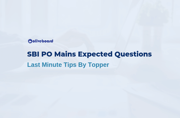 SBI PO Mains Expected Questions