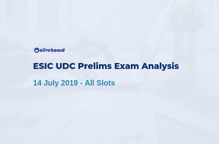esic udc exam analysis 2019
