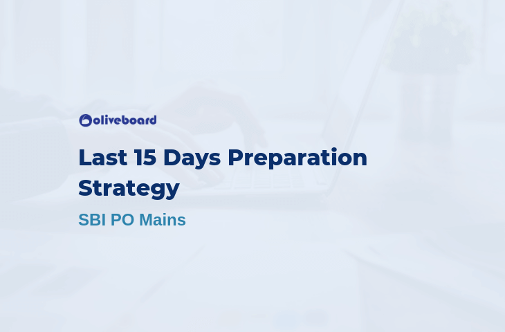 15 Days Study Plan For SBI PO Mains