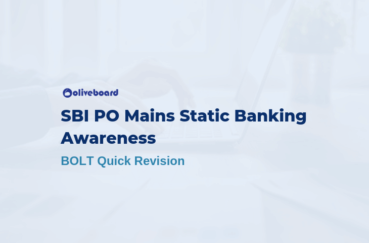 SBI PO Mains Banking Awareness