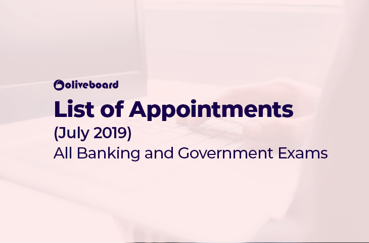 Appointments July 2019