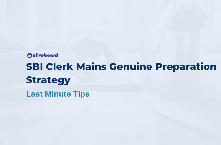 SBI Clerk Mains Genuine Preparation Strategy