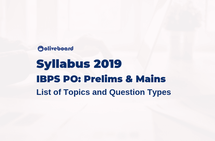 IBPS PO Syllabus 2019