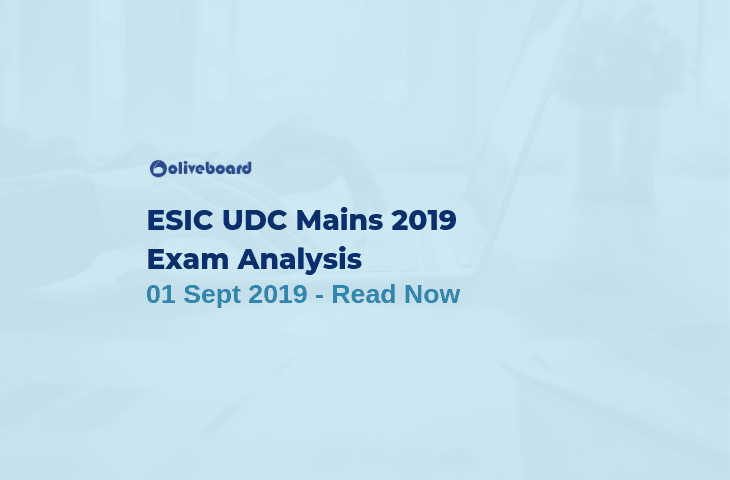 ESIC UDC Main Exam Analysis 2019