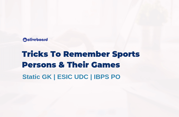 Tricks To Remember Sports Persons & Their Games