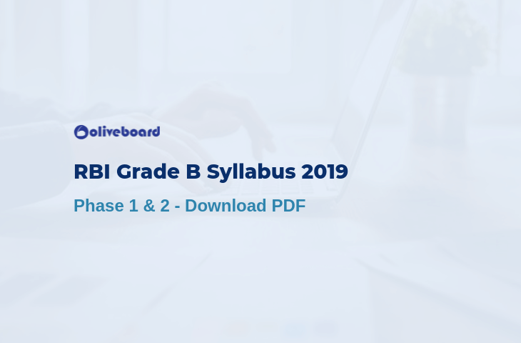 RBI Grade B Syllabus 2019 PDF
