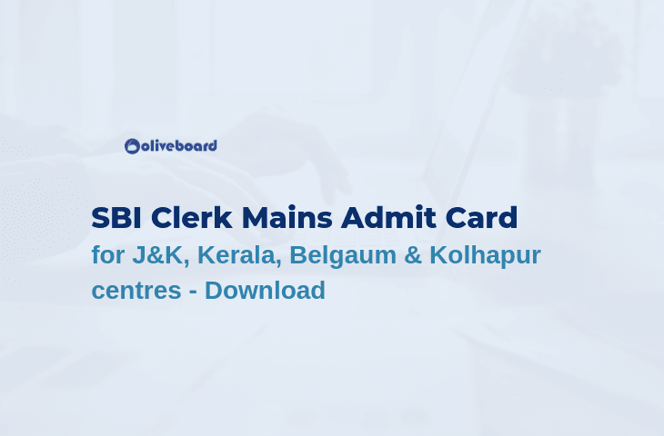 SBI Clerk Main Exam Admit Card