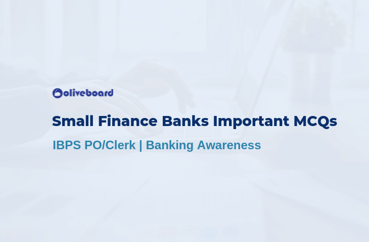 Small Finance Banks Important MCQs