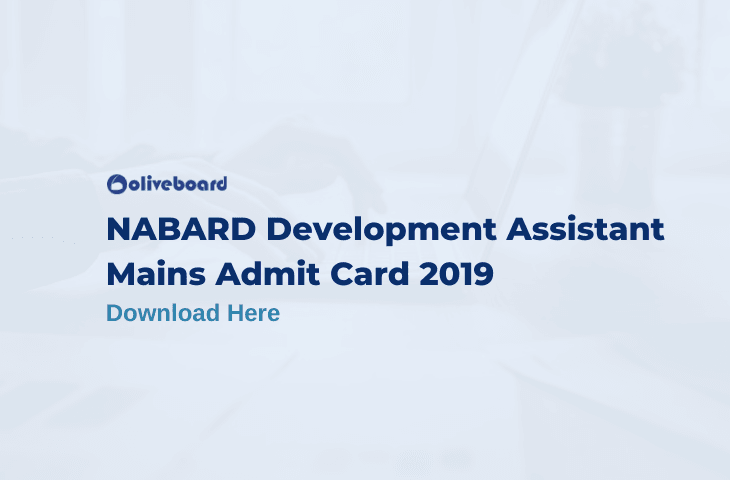 NABARD Assistant mains admit card