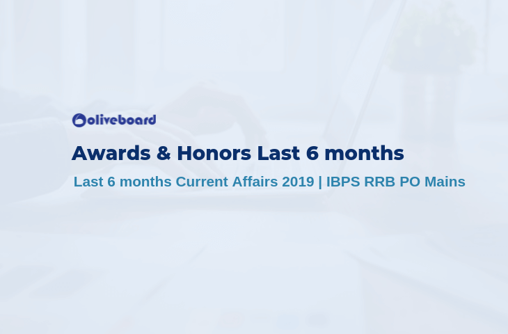 Awards & Honors Last 6 months